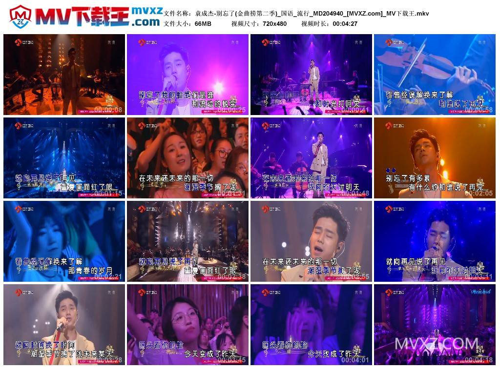 袁成杰-别忘了(金曲捞第二季)_国语_流行_MD204940